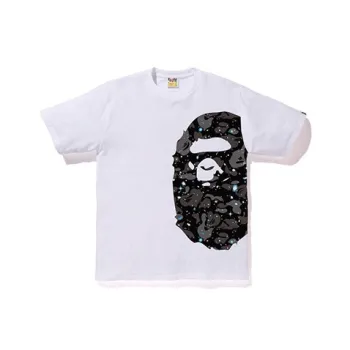 A BATHING APE Space Camo Side Big Ape Head Tee