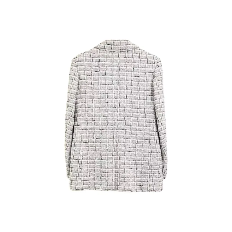 CHANEL Business Suit Coat Women's Light Gray-1