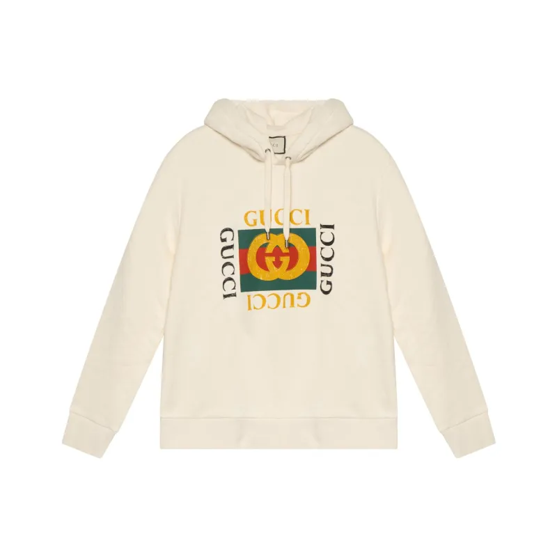 GUCCI Oversize Sweatshirt With GUCCI Logo-0