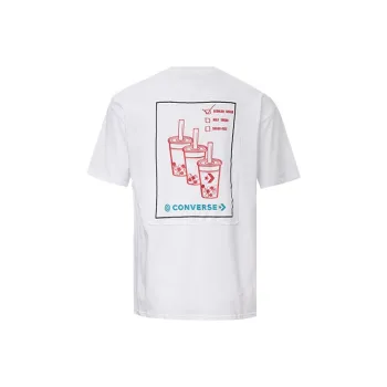 Converse Applique T Shirt Unisex White