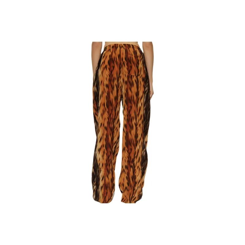Balenciaga Fur Print Straight Leg Pants-3