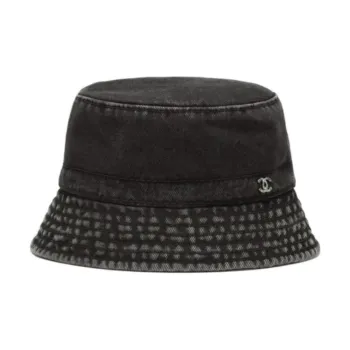 CHANEL Bucket Hats Unisex Black