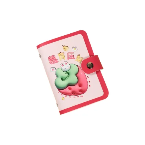 OUZIHUANG PU Card Holder Women's Rich In Butter\Wishful Orange\Cherry Full Of Possibilities\Berry Pressed With Pear