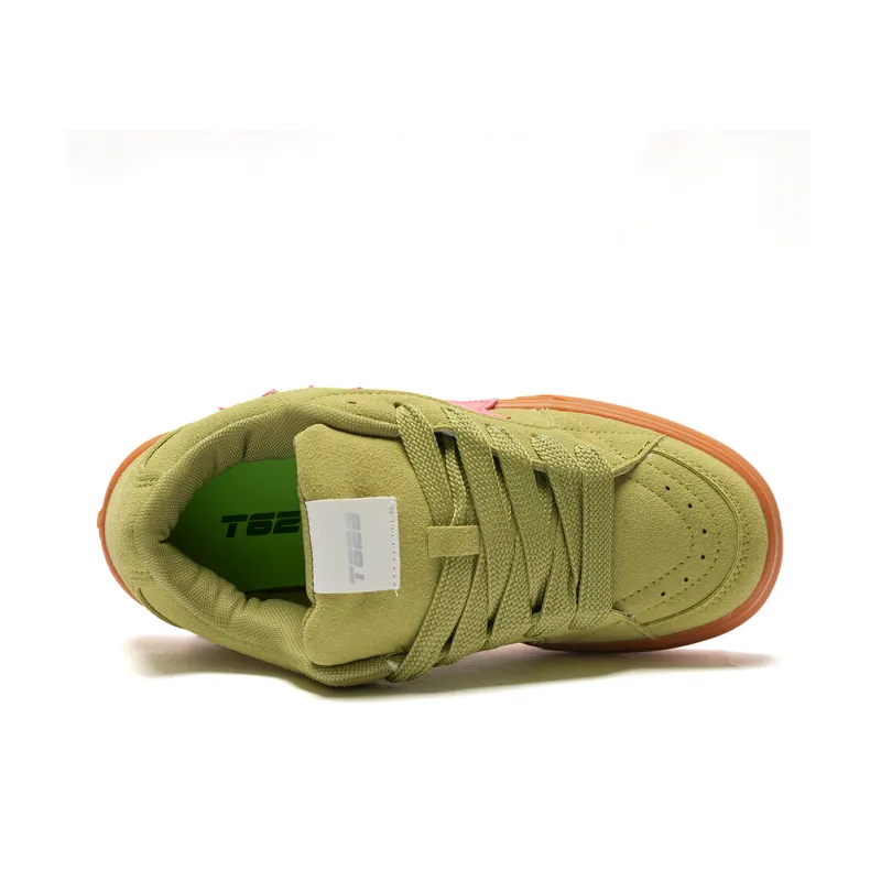 T628 Stars Puffy Shoes Slip Resistant, Abrasion Resistant, Lightweight Low Top Skateboard Shoes Unisex-8