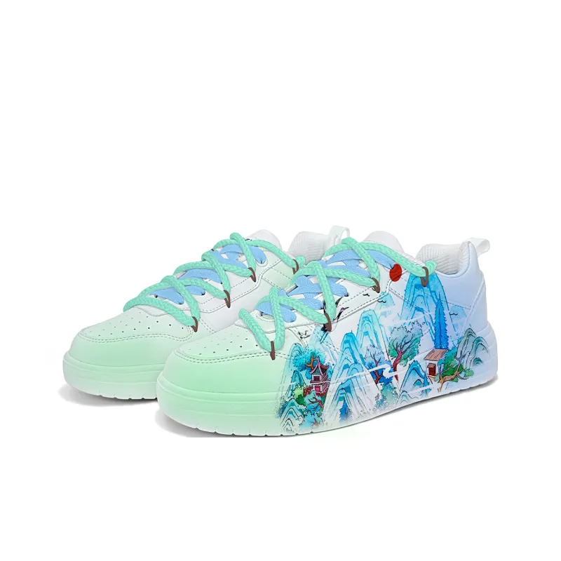 Cold Cicadas Yesterday Anti Slip And Wear Resistant Lightweight Low Top Skateboard Shoes Unisex-1