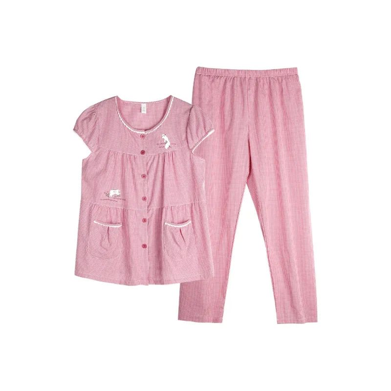 Xuan Liang Pajama Set Women's Crimson-0