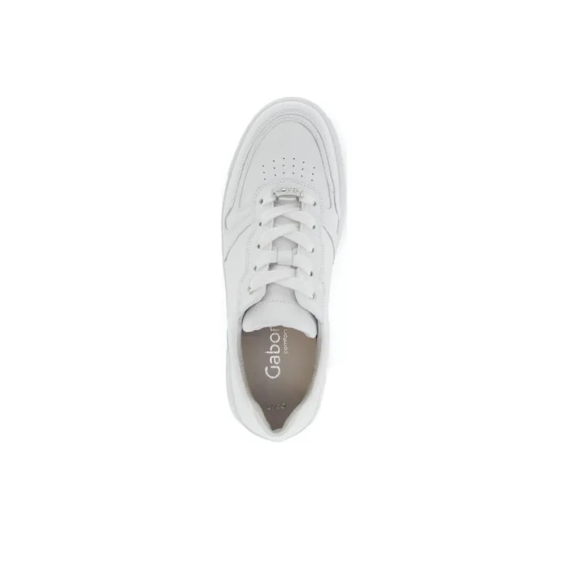 Gabor Comfort Low Top Skateboard Shoes Women's White-3