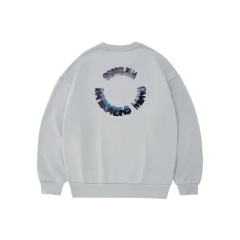 COPPOLELLA Crew Neck Loose Fit Regular Sweatshirt Unisex Gray