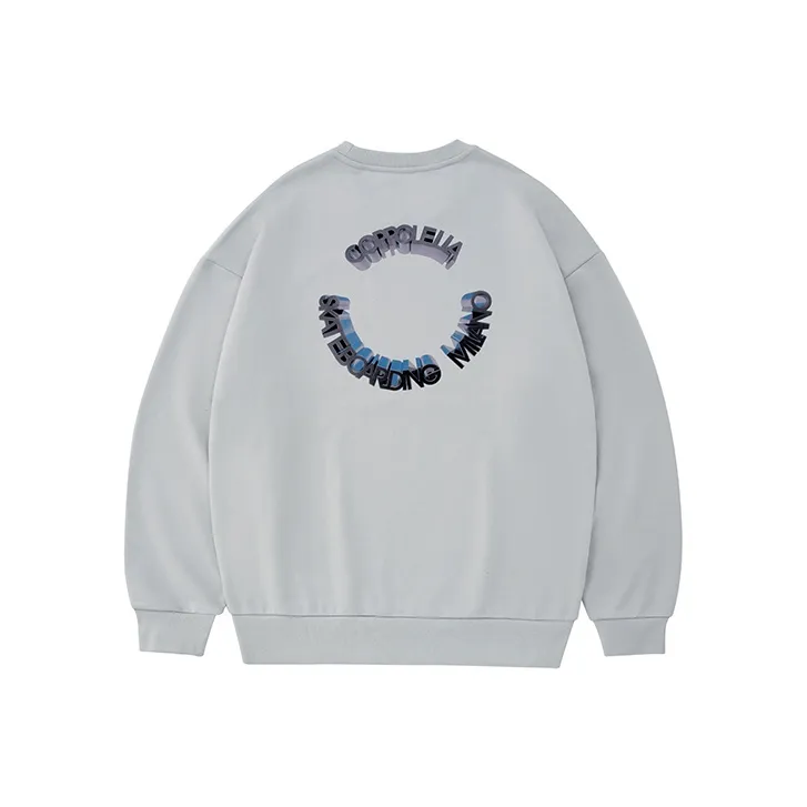 COPPOLELLA Crew Neck Loose Fit Regular Sweatshirt Unisex Gray-0