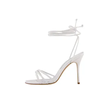 MANOLO BLAHNIK Strap Sandals 10.5cm Women's White