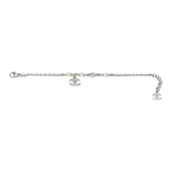 CHANEL Metal Bracelets Unisex Silver