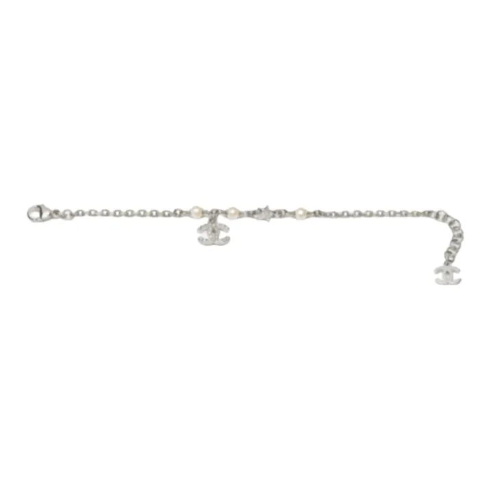 CHANEL Metal Bracelets Unisex Silver-0