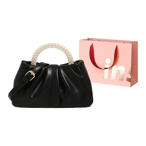 WHEELY BABY+ PU Crossbody Handbags Women's Black Pink Ecru