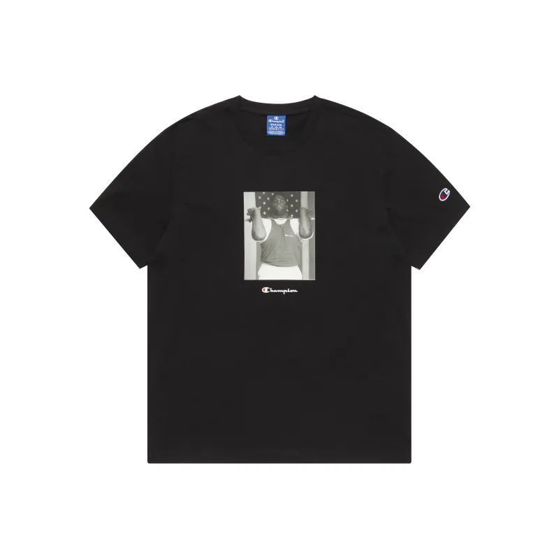 Champion T Shirts Unisex Black-0