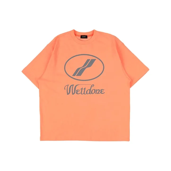 WE11DONE Logo Print Oversized T shirt-0