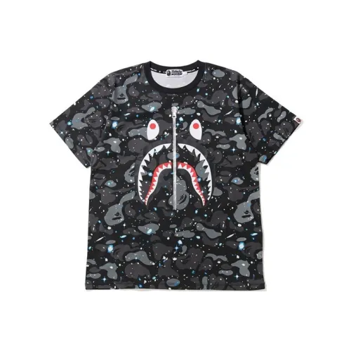 A BATHING APE Space Camo Shark Tee