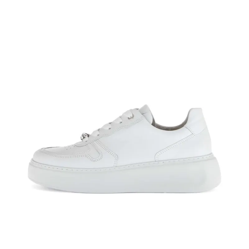 Gabor Comfort Low Top Skateboard Shoes Women's White-0