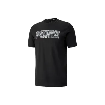 PUMA Rebel Camo T Shirts Unisex Black
