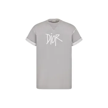 DIOR Quarterly New Products T-Shirts Men Gray