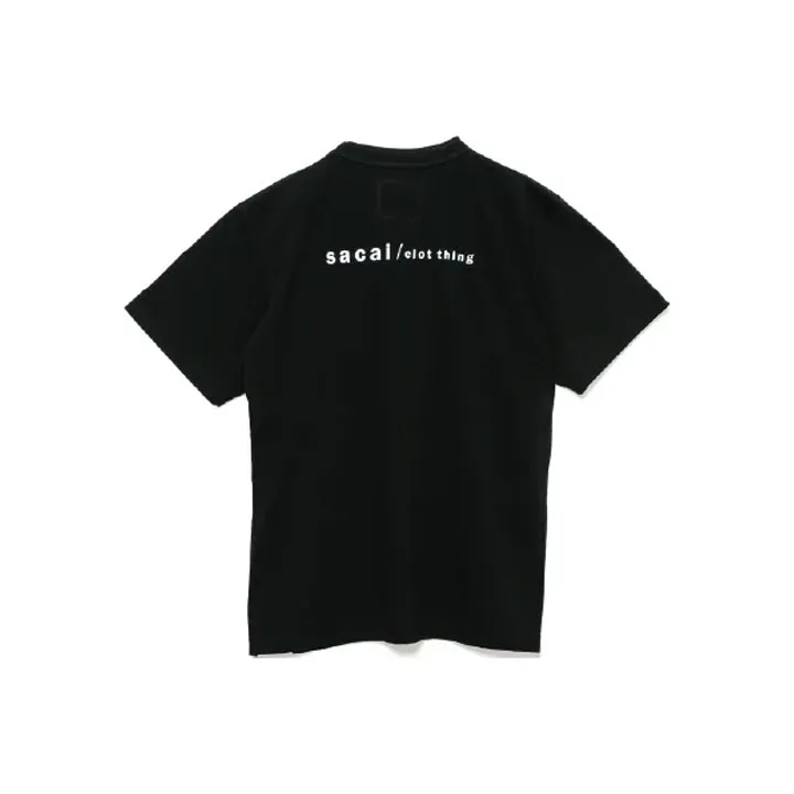 Clot X Sacai T-Shirts Men Black-0