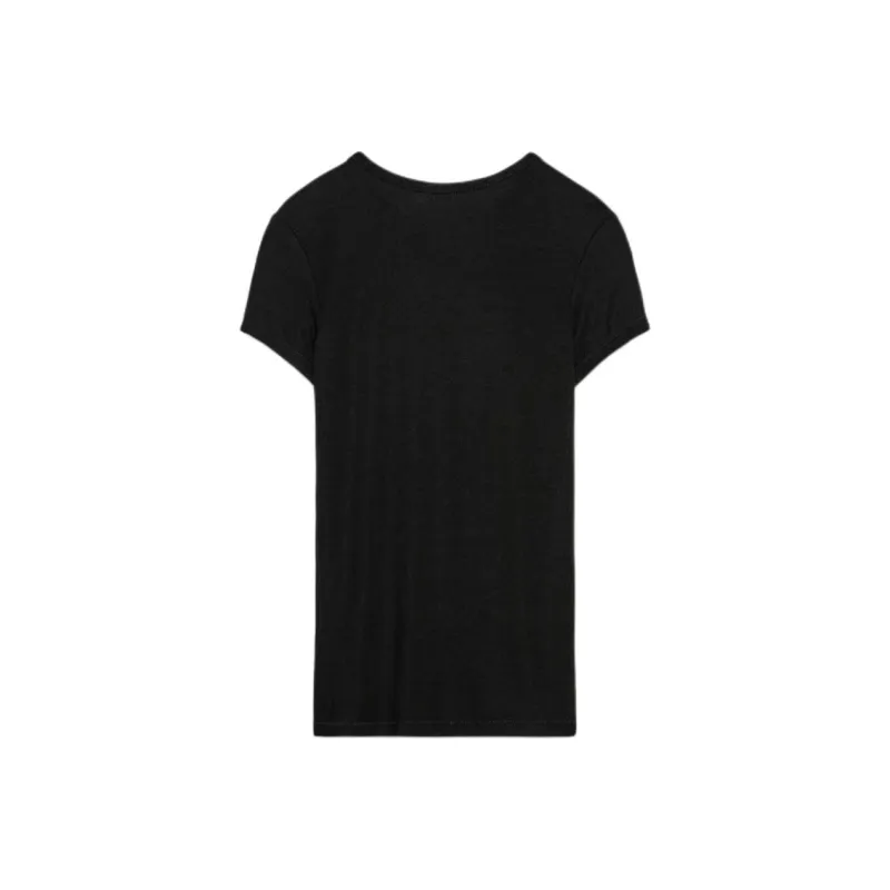 ZARA Regular T Shirt Women's Black-1