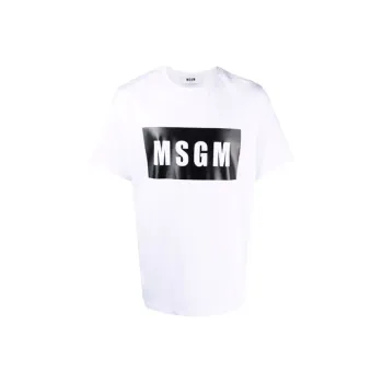 MSGM Logo print T shirt