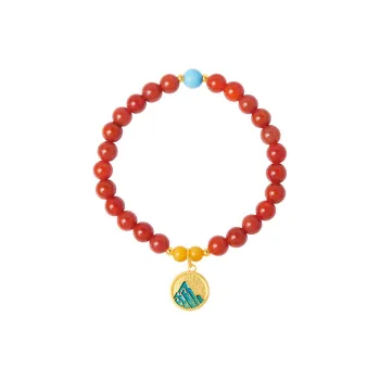 Golden Kite Agate Jade Bracelets Women's