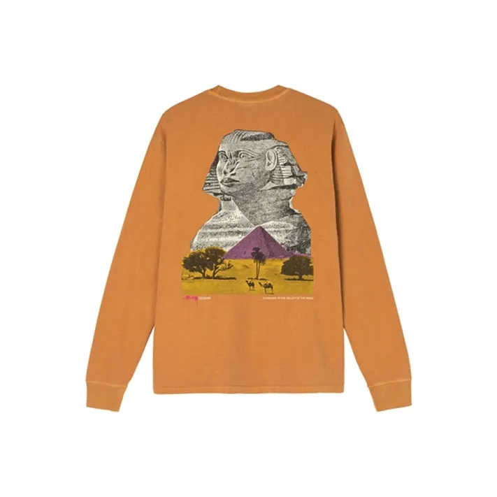 Stussy Sphinx Pigment Dyed Long Sleeve Tee-0