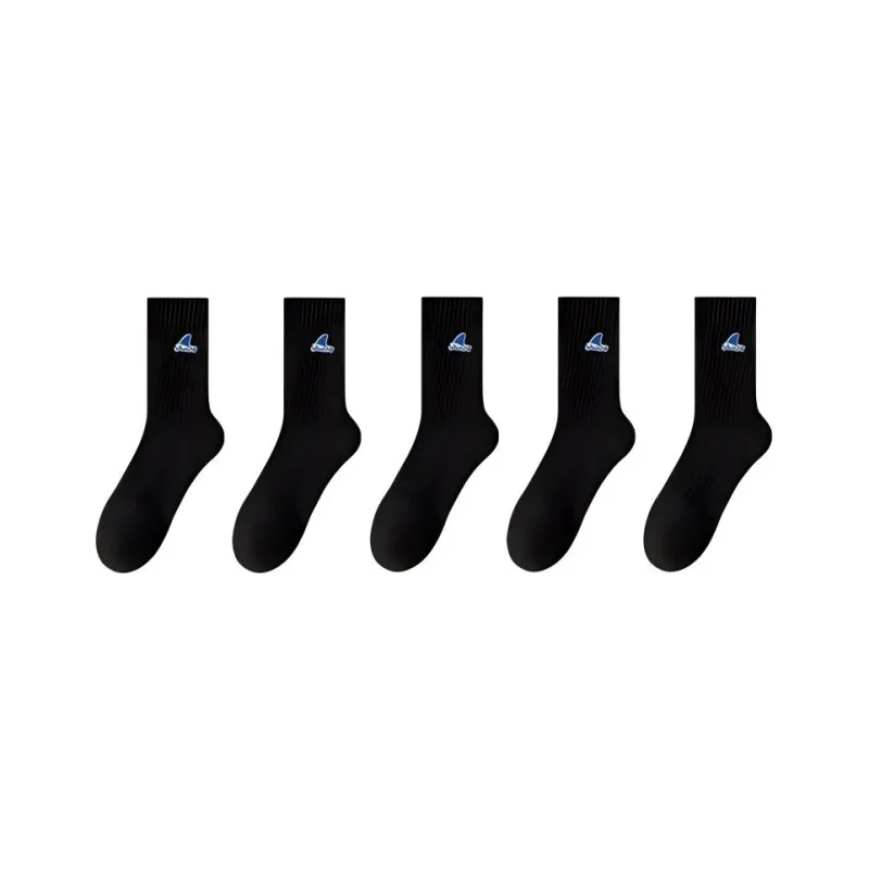Temooues Mid Calf Socks Unisex 5 Pack-17