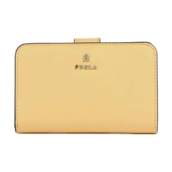 Furla Leather Wallet Medium Size Women's Yellow