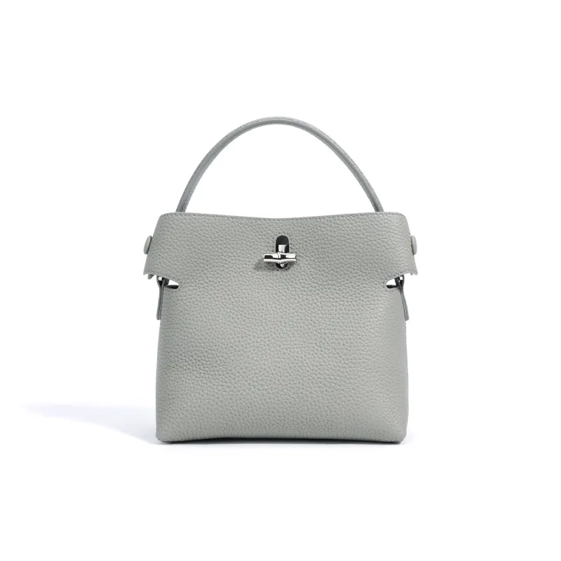 COURONNE Cow Leather Crossbody Bag, Bucket Bag, Handbag Regular Women's Multicolor-8