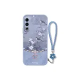 Lavender Gray-DW Flower and Bird Butterfly Chain Gray+Floral Bracelet