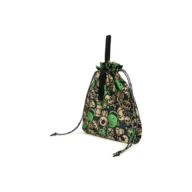 BABY MILO STORE BY A BATHING APE Fabric Storage Bag Unisex Green-2