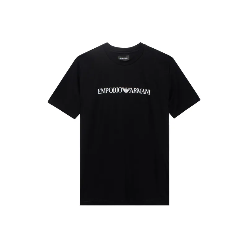 EMPORIO ARMANI Logo Printed Crewneck T Shirt-0