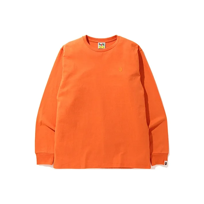 Bape A BATHING APE Head One Point L/S Tee-3