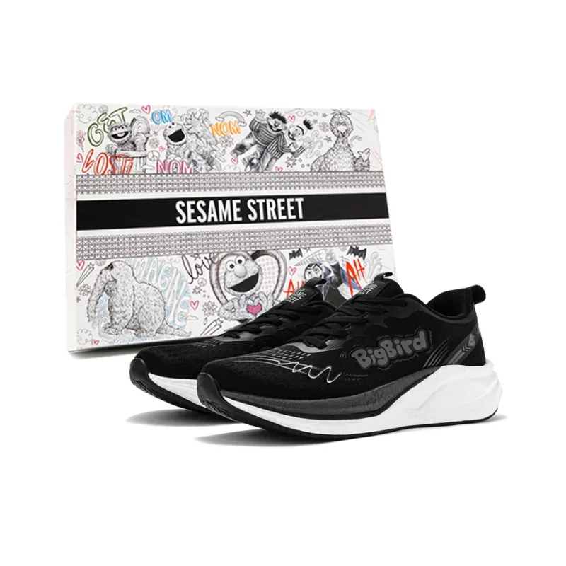 SESAME STREET Cushioned Anti Slip Wear Resistant Breathable Lightweight Low Top Casual Running Shoes Unisex-39