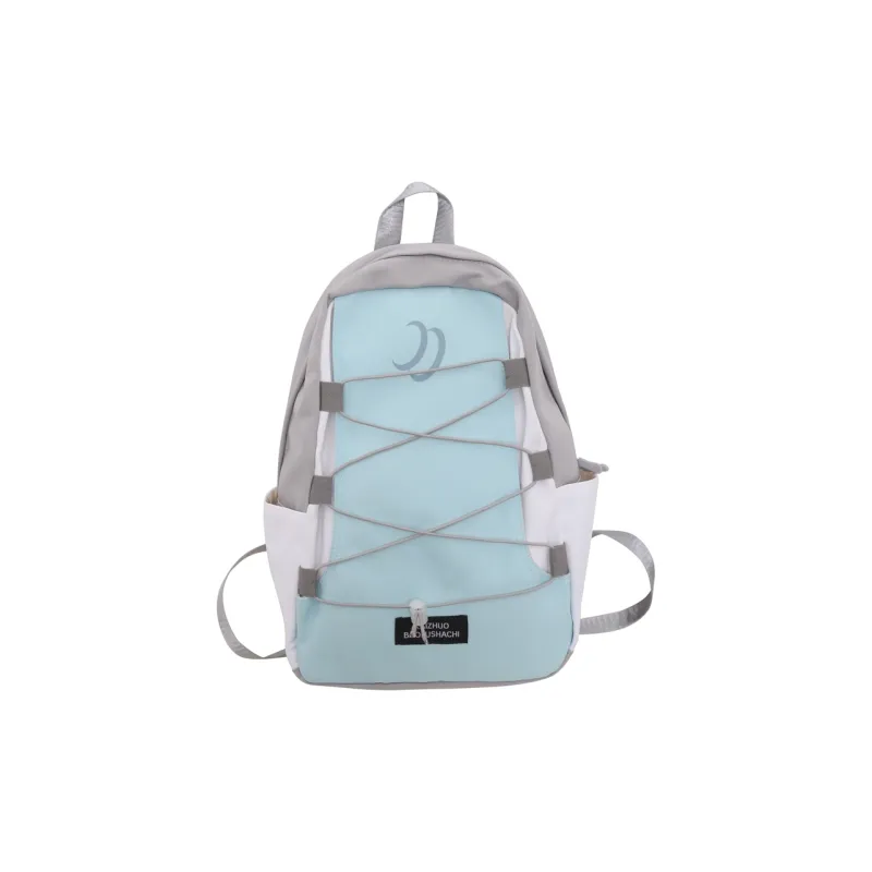 Travel Nylon Backpack Regular Unisex Black/Brown/Dark Blue/Light Blue-13