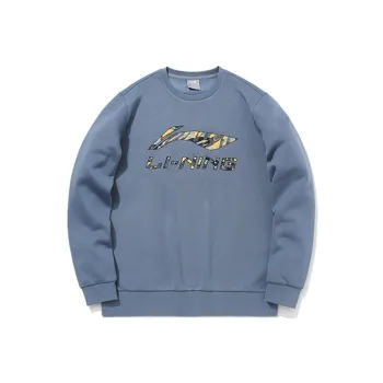 LINING Sweatshirts Men Flint Stones Blue