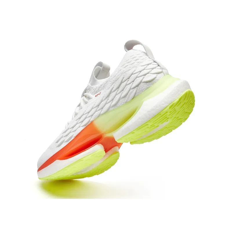 VOIT Slip Resistant, Breathable, Lightweight Low Top Marathon Running Shoes Unisex White-5