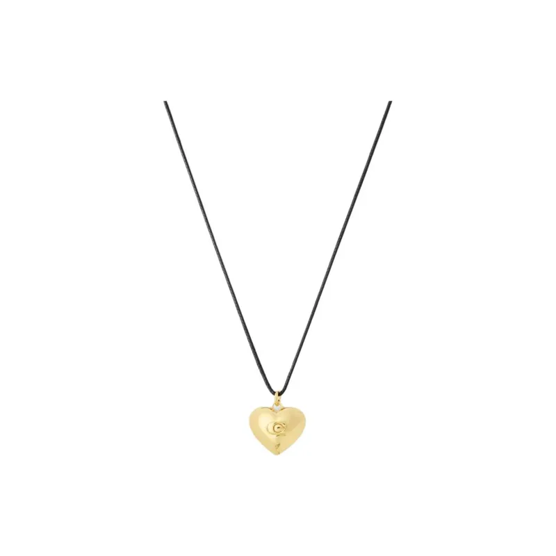 COACH Cubic Zircon Necklaces Women's Gold-0