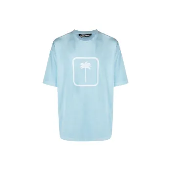 PALM ANGELS Pxp Tonal Palm Tree Print T Shirt
