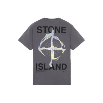 STONE ISLAND SS21 T Shirt Men's Blue Gray