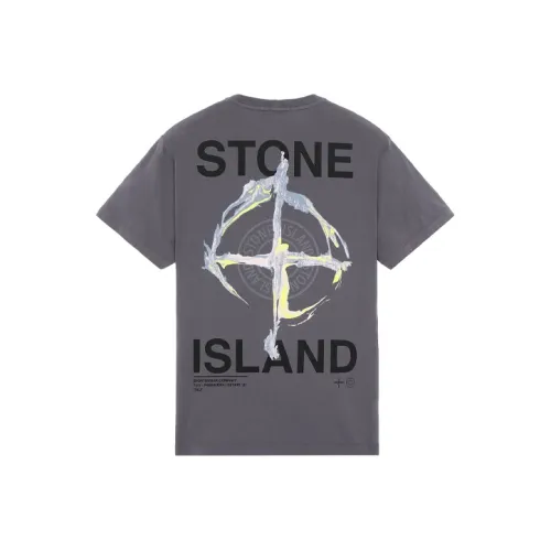STONE ISLAND SS21 T Shirt Men's Blue Gray