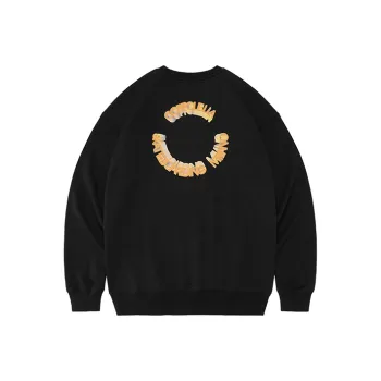 COPPOLELLA Crew Neck Loose Fit Regular Sweatshirt Unisex Black