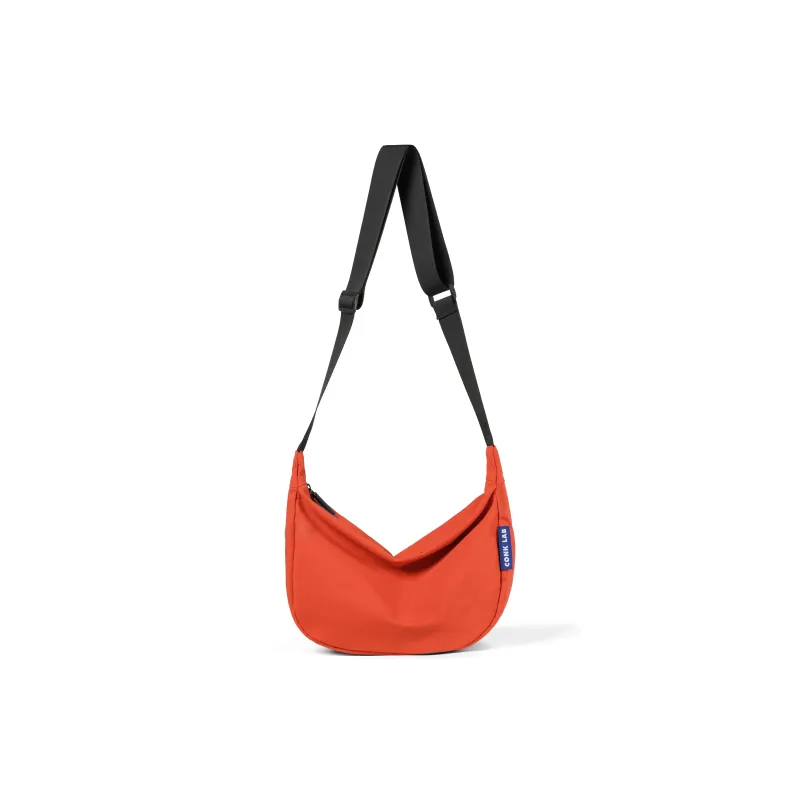 GOBLIN SHARKS 1759 Nylon Crossbody Bag Regular Unisex White/Black/Orange/Brown-14