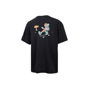 Converse Funny Cartoon T Shirts Men Black