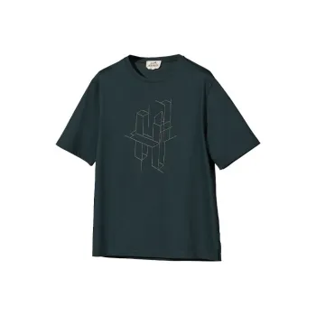 HERMES FW21 T Shirt Men's Petroleum Blue