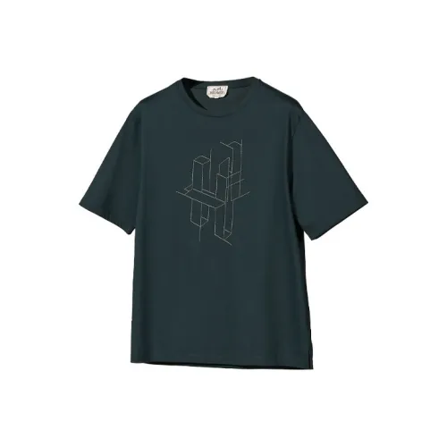 HERMES FW21 T-Shirt Men's Petroleum Blue
