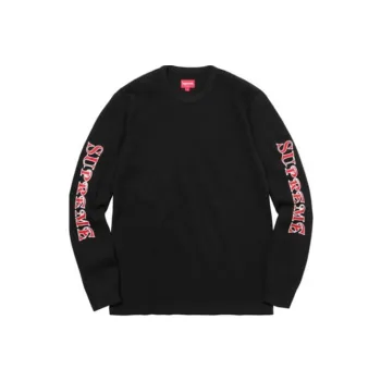 Supreme Sleeve Logo Waffle Thermal