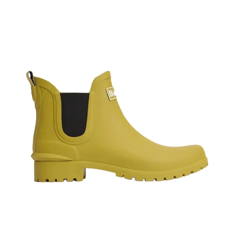 BARBOUR Wilton Wellingtons Rain Boots Women's Yellow-1